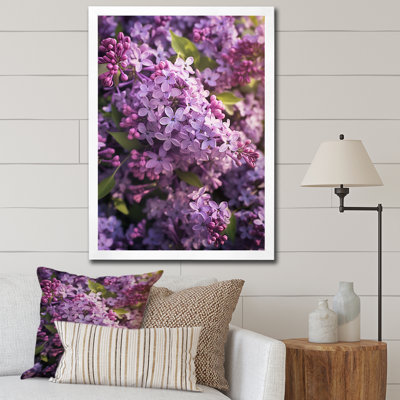 «Lilacs mauves», impression sur toile