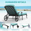 Chaise longue inclinable 45 po avec coussins Sedalia-1049814105