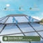Pavillon de jardin en polycarbonate à double toit l 10 pi x P 12 pi-122177723