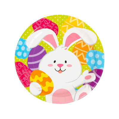Kanorado Disposable Paper Easter Dinner Plate