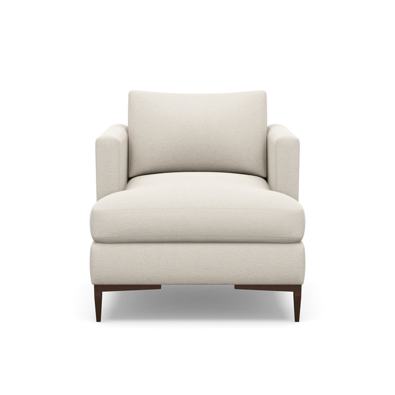 Aiden Accent Chair, Fleecy Vanilla (Performance fabric) 1351-92, Antique Bronze