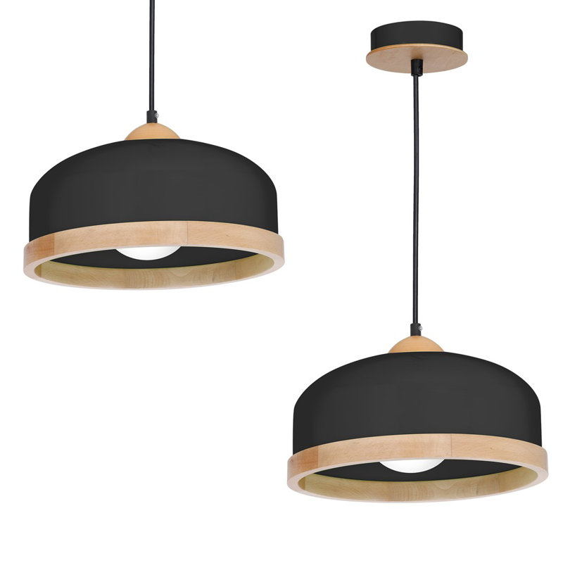 Bridget 1 - Light Dome Pendant, Black