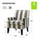 Aguilar Contemporary Upholstered Armchair with Nail Head Trim