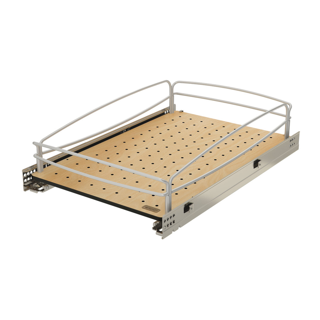 Rev-A-Shelf Solid Bottom Pull Out Base Soft Close Cabinet Organizer Rev-A-Shelf