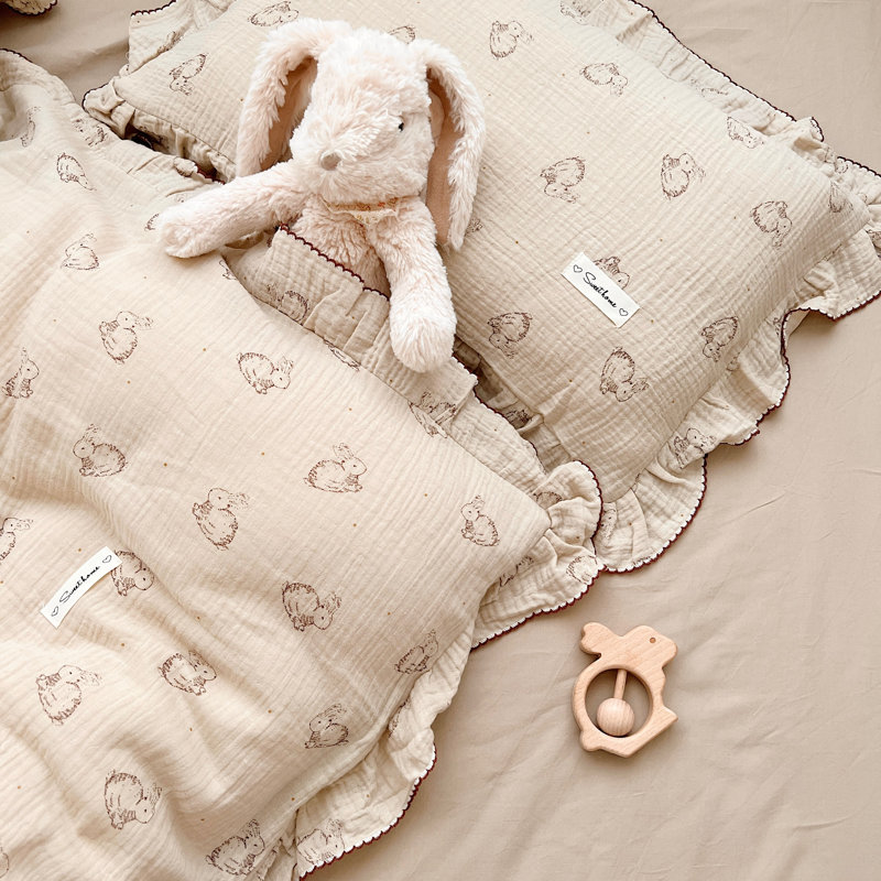Cute Muslin Cotton Kids Pillowcase