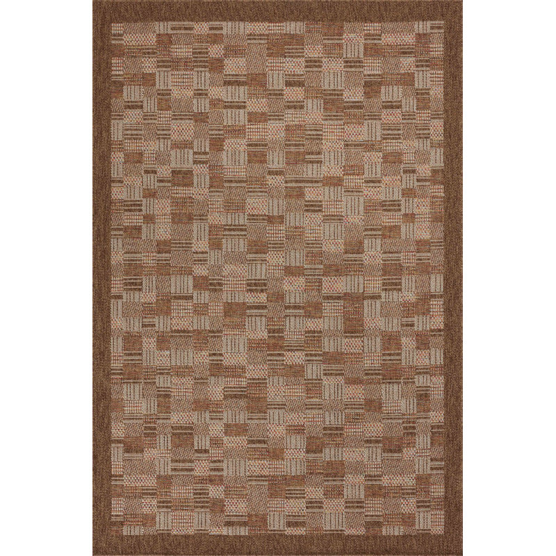 Tapis châtaigne / fiesta Kanessa, Rectangle 3 pi 9 po x 5 pi 9 po