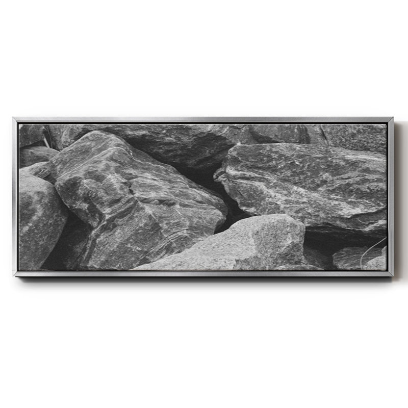 Found Textures VII- Framed Canvas, 20" H x 50" W
