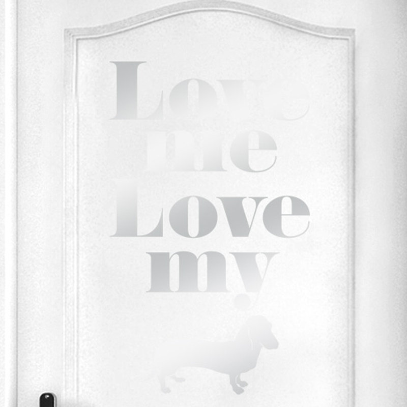 Animals Wall Decal, Shiny Silver