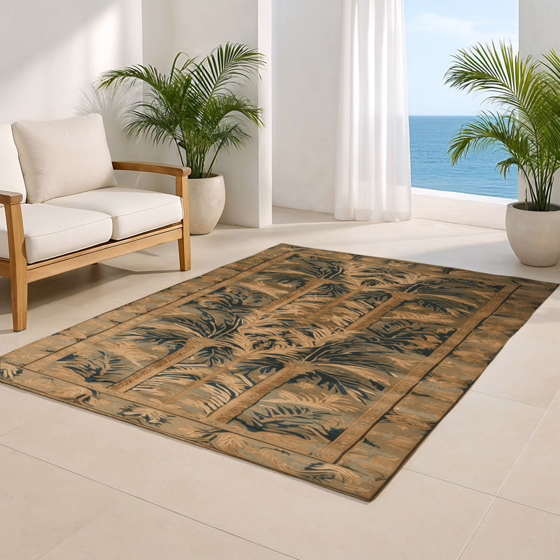 Tapis d'intérieur et d'extérieur brun Persian, Rectangulaire 2 pi x 3 pi