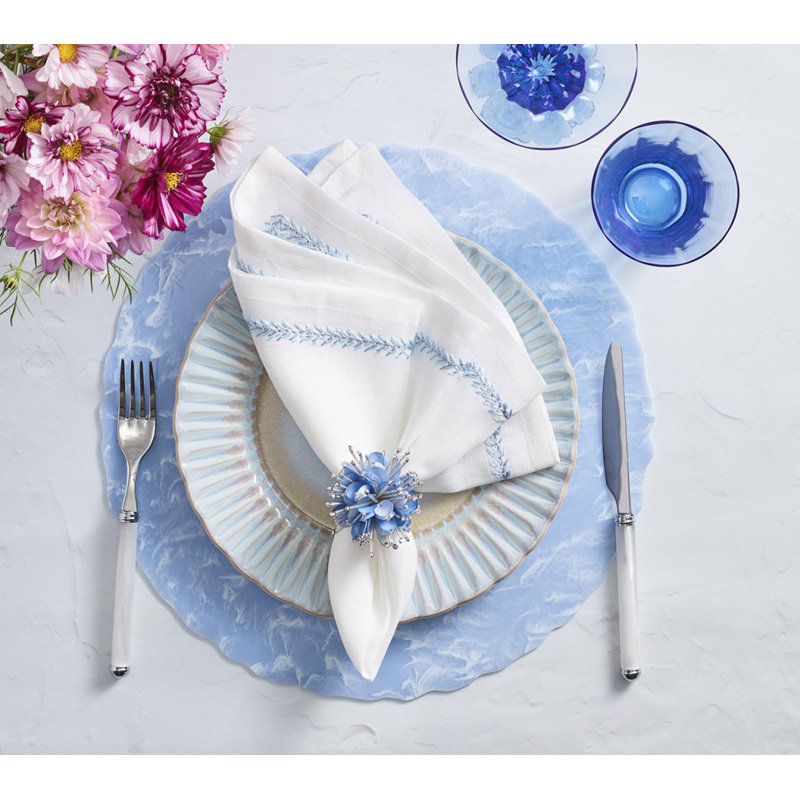 Starburst Napkin Ring, Periwinkle