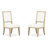 Extendable Trestle Dining Table With 6 Upholstered Side Chairs 2 Host Chairs And Buffet-161963349