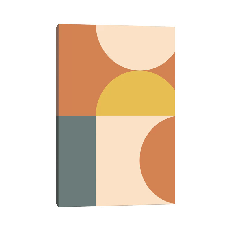 Abstrait géométrique IV - impression sur toile tendue, H 60 po x l 40po x P 1,5 po