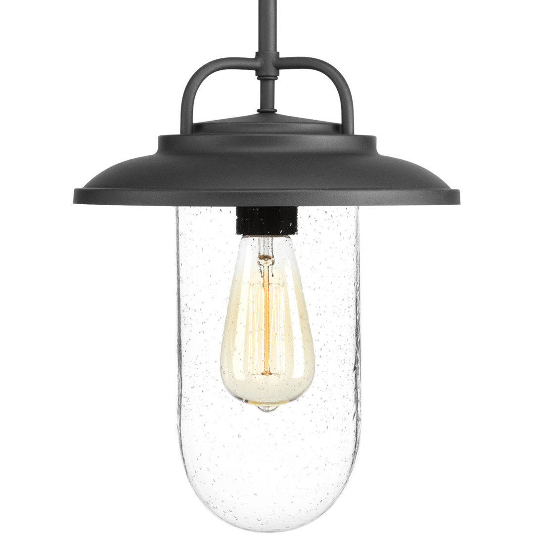 Emmalyn 1 - Light Textured Black Single Pendant Breakwater Bay
