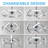 Ludovico 24" DIY Shape Adjustable Ceiling Fan with Lights Remote and APP Control-2035318130