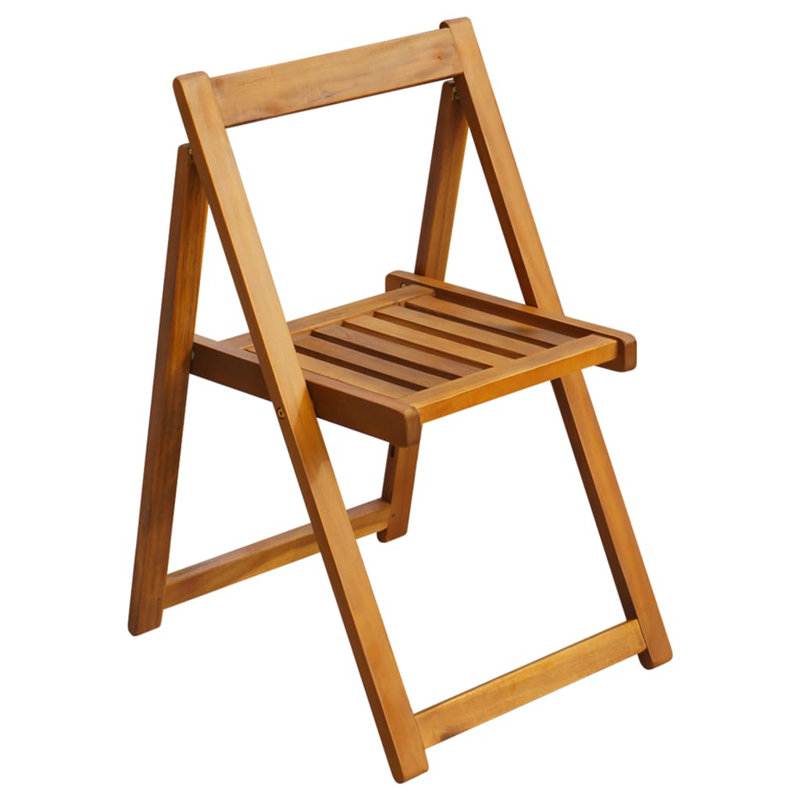 Folding Patio Chairs Solid Acacia Wood