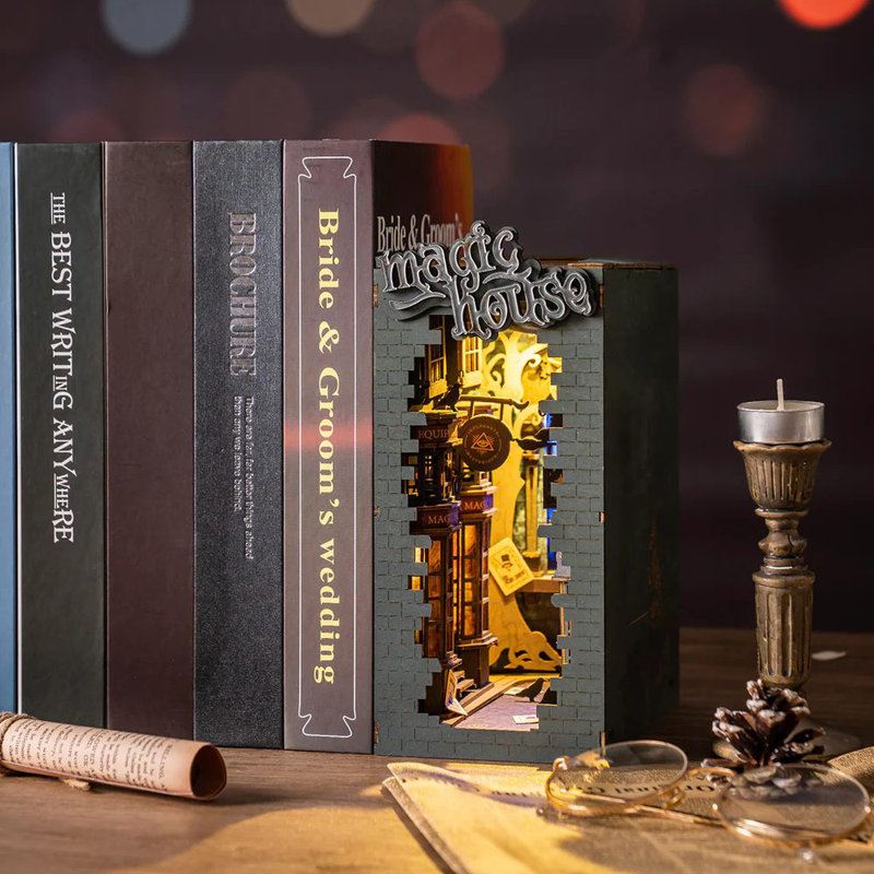 Ensemble de coin-livre 3D bricolage: Maison magique 216 pièces