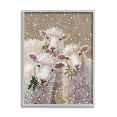 " Winter Sheep Trio Farm Animals " by Pip Wilson