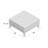Dover 36"W Upholstered Vegan Leather Contemporary Square Coffee Table Storage Ottoman with Split Lift-Top-1251517780