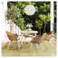 33.5" Square Outdoor Patio Table Aluminum