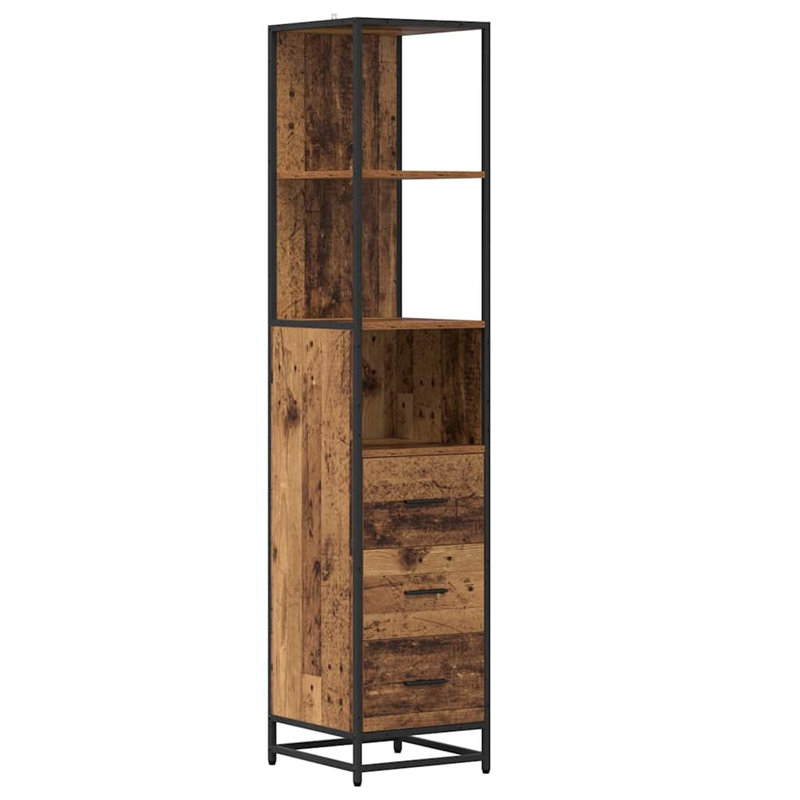 Wall Mounted Required Bathroom Cabinet, Old Wood