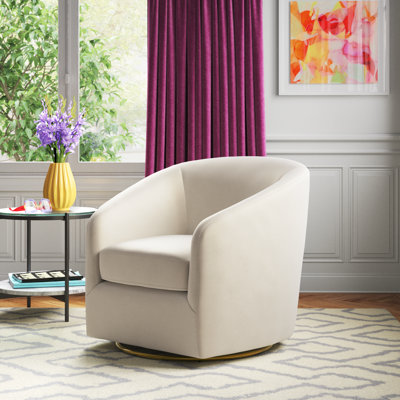 Holden Velvet Swivel Accent Chair
