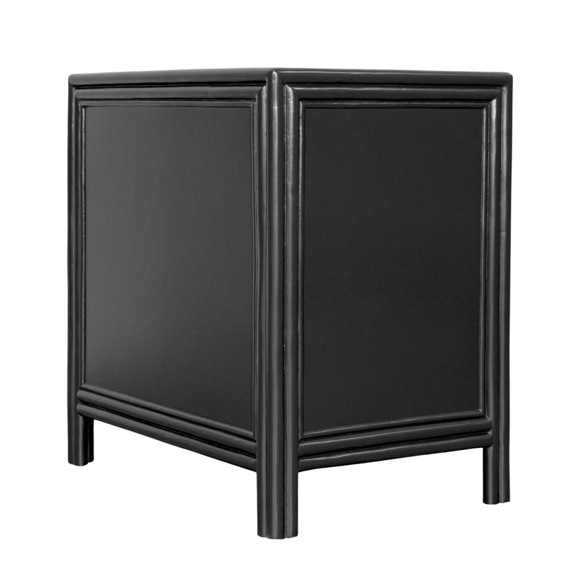 Clara Collection 1 - Drawer Nightstand, Black