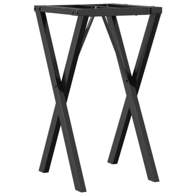 Ronks Dining Table Legs X-Frame Steel