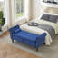 Banc de rangement en velours Larain-1869841135