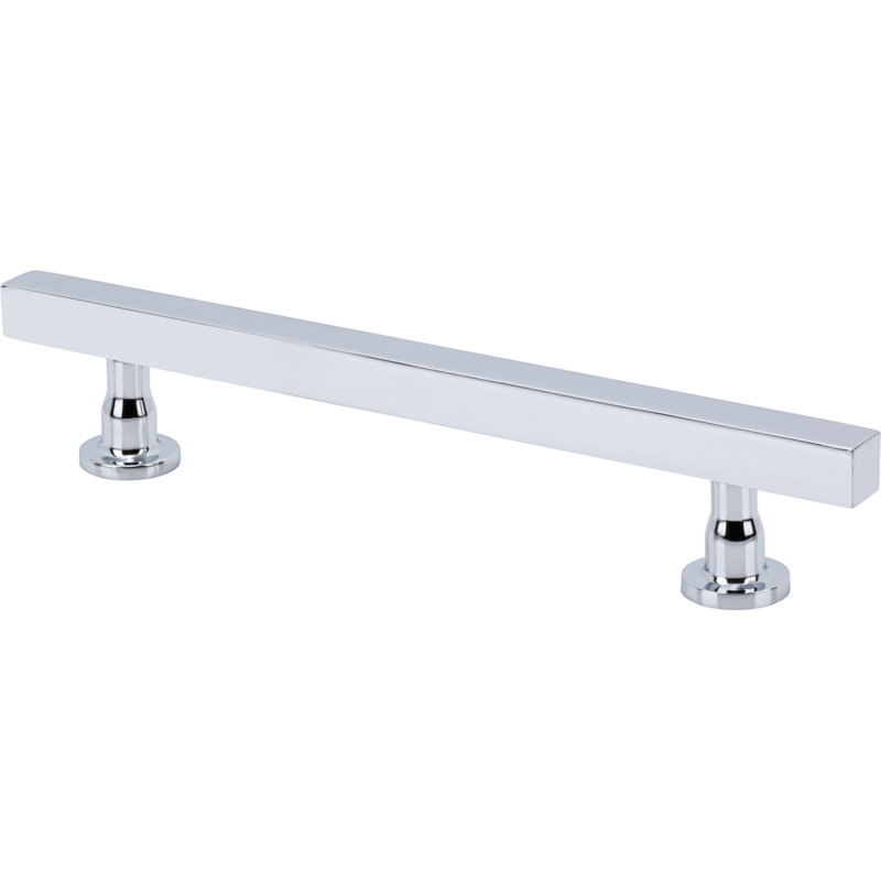 Dante Bar Pull, 5 1/16", Satin Brass