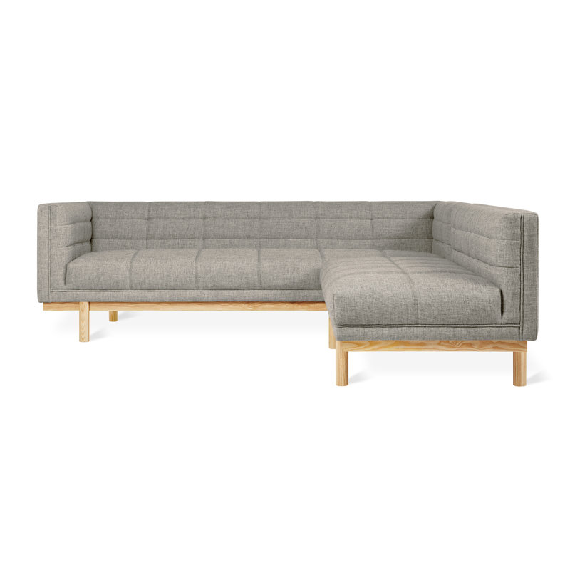 Mulholland Bi-Sectional, Parliament Stone Performance Twill