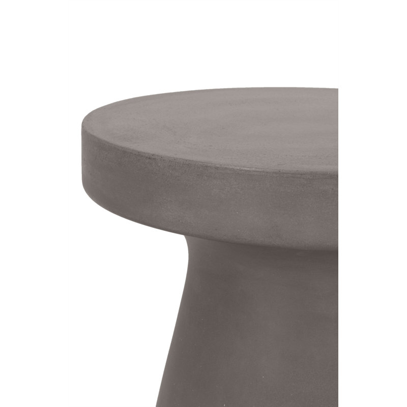 Lindgren Concrete Top End Table, Slate Gray
