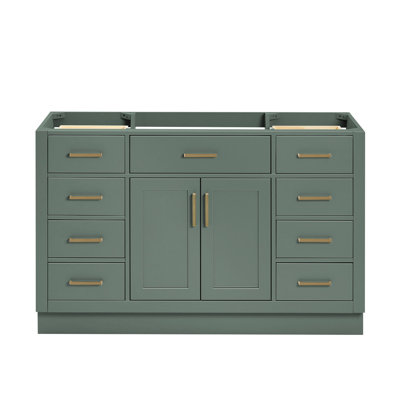 Base de meuble-lavabo simple en bois massif 54 po Osoria