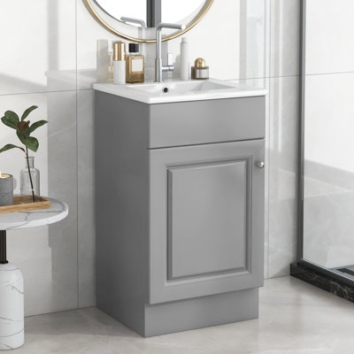 Meuble-lavabo 18 po avec lavabo et tablette réglable