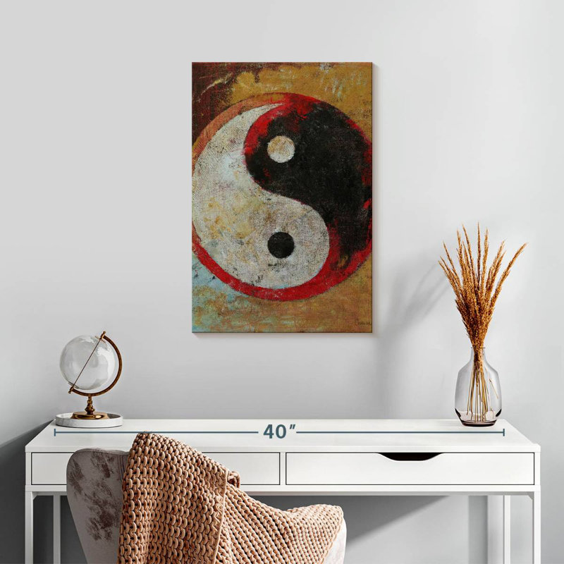 Kerrick Yin Yang Red Dragon, 24" H x 16" W
