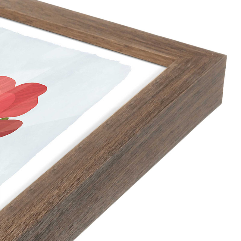 «Roses and Vase With Diamonds» par El Buen Limon, reproduction d'art sur toile, H 32 po x l 24 po, Brun