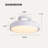 18.9" Modern low profile Ceiling Fan with 4500lm LED Light, Remote Control and Quiet DC Motor for Bedroom