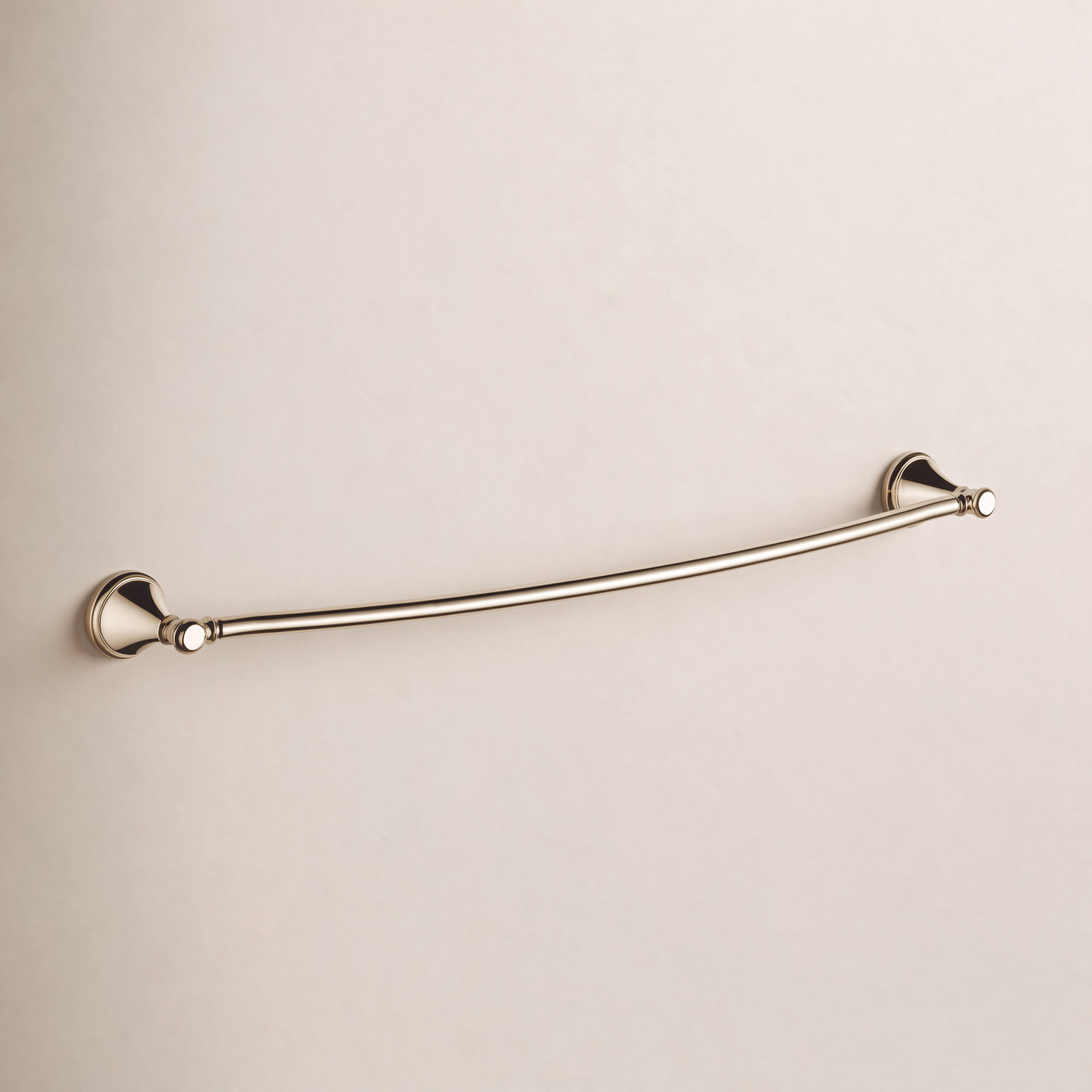 Cassidy™ 24" Wall-Mounted Towel Bar, 2.25'' H X 33.25'' L X 3.37'' D, Polished Nickel