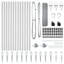 50cm H x 2500cm W Steel Fencing Kits