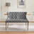 45.6" Upholstered Loveseat, 2-Seat Tufted Bench With Wing Back-55121969-50376761