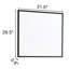 Miroir carré 32 po en aluminium noir pour couloir, grande surface de réflexion, cadre, design contemporain, miroir de salle de bain mural facile à installer, processus intemporel-129487254-129487257
