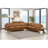 Bella Leather L-Shaped Sectional Right Hand Facing