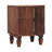 Solid Wood Harper Nightstand,Brown,2-Drawer