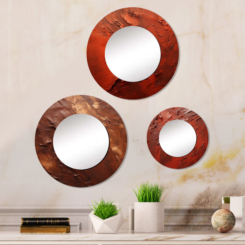 Bernbaum Metal Round Mirror