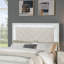 Tête de lit et pied de lit tapissier de style contemporain avec lumières DEL intégrées-709639304
