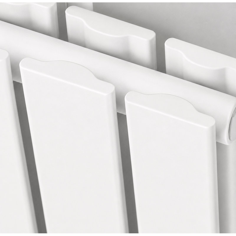Peter Vertical Flat Double Panel Radiator, White, 1800mm H x 610mm W