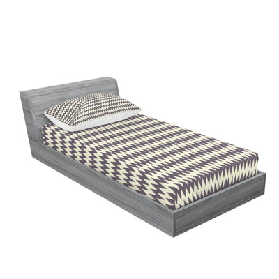 Ensemble de draps à chevrons horizontaux