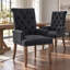 Chaise de salle à manger rembourrée en chenille Modern-123043501