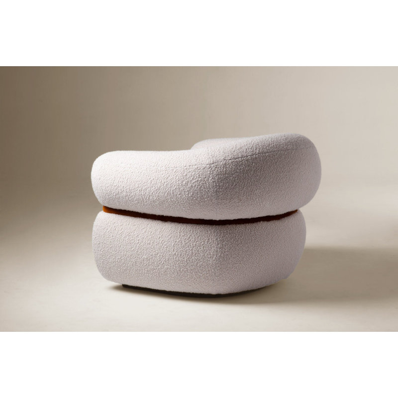 Malibu Barrel Chair, Fog Velvet