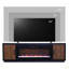 Meuble télé en bois massif avec foyer électrique pour téléviseur de 88 po ou moins Gafton, installation minimale-1947893078-1947893064