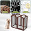 Barrière pour animaux pliante 6 portes H 36 po x l 144 po avec porte pour escaliers-2074353738